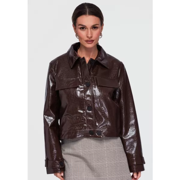  Dámská bunda OMBRE OW-JAFL-0145 BROWN 