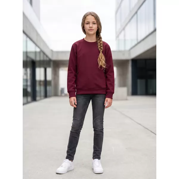  Dětská mikina MALFINI CREW 427 GARNET 