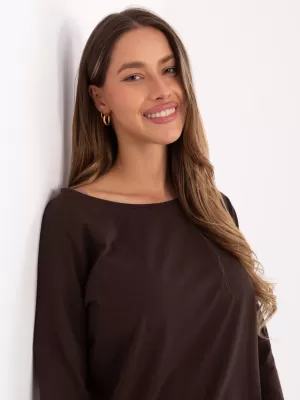 Dámská halenka BASIC FEEL GOOD RV-BZ-4691.40P DARK BROWN