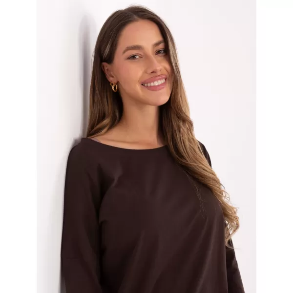  Dámská halenka BASIC FEEL GOOD RV-BZ-4691.40P DARK BROWN 