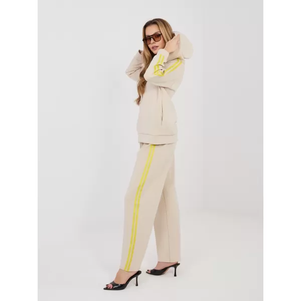  Dámská tepláková souprava RUE PARIS IT-KMPL-21782.93 BEIGE 