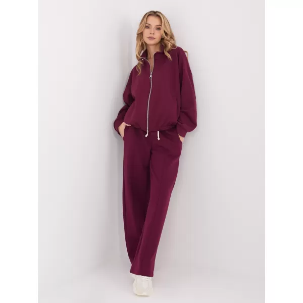 Dámské kalhoty FACTORY PRICE SM-SP-A1561.25 BURGUNDY 