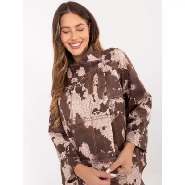  Dámská mikina ITALY MODA IT-BL-21613-3.85 KHAKI 