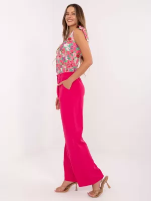 Dámské kalhoty ITALY MODA DHJ-SP-15679-1.30X DARK PINK