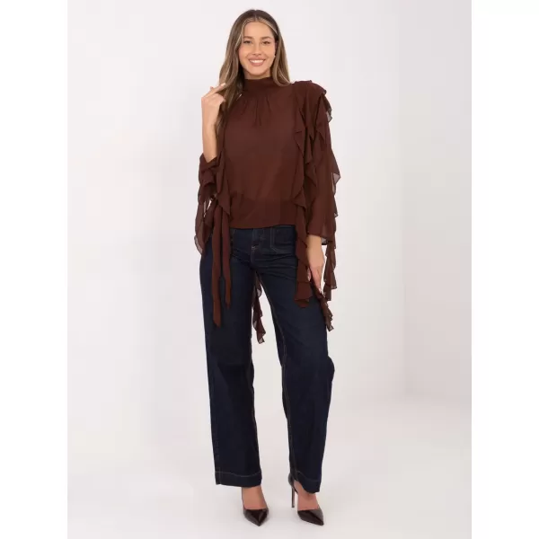  Dámská halenka FACTORY PRICE PM-BZ-J1005.25 BROWN 