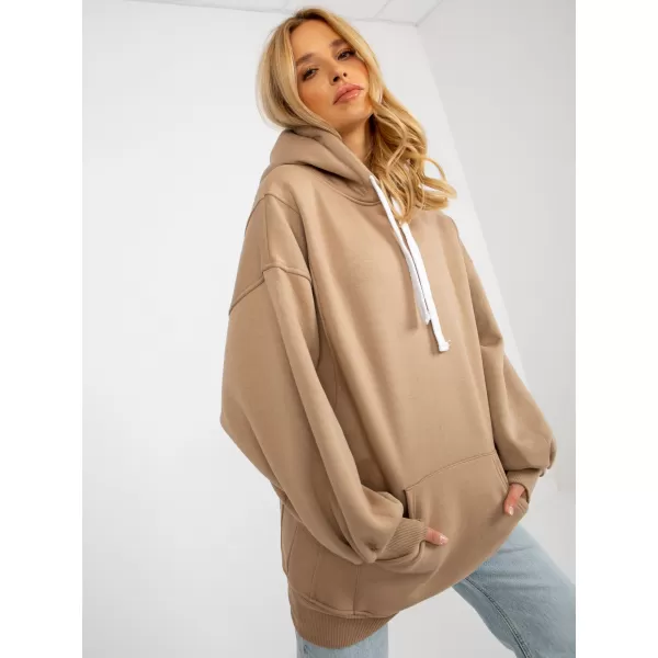  Dámská mikina EX MODA EM-BL-694.20X DARK BEIGE 