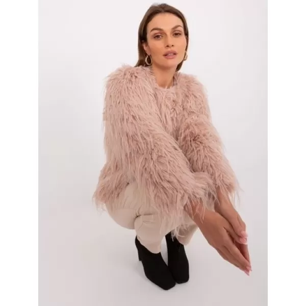  Dámská bunda WOOL FASHION ITALIA AT-KR-2359.96P GRAY-PINK 