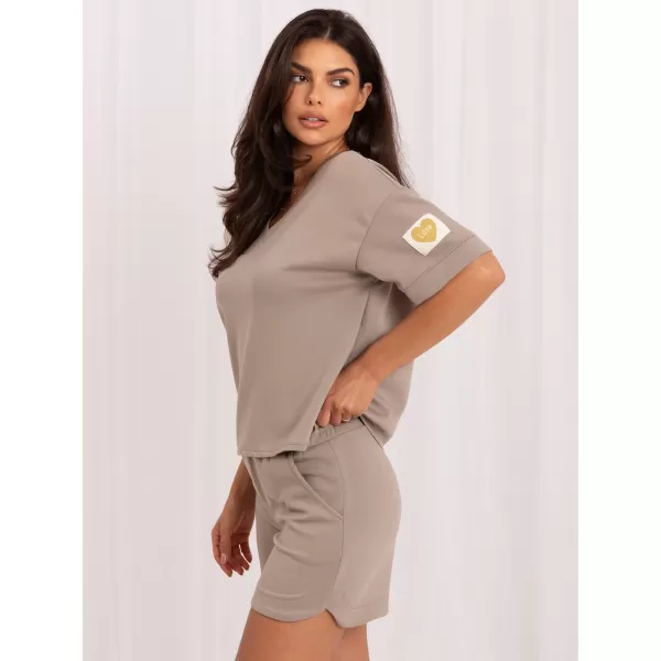  Dámský komplet ITALY MODA MO-KMPL-M61773xy.86 DARK BEIGE 