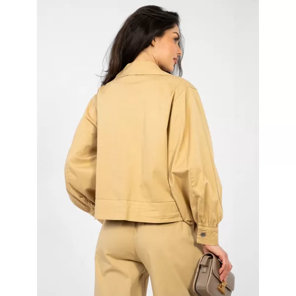  Dámská bunda RUE PARIS IT-KR-FL10071.50 CAMEL 