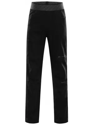Dětské bavlněné kalhoty ALPINE PRO ZAMENO BLACK
