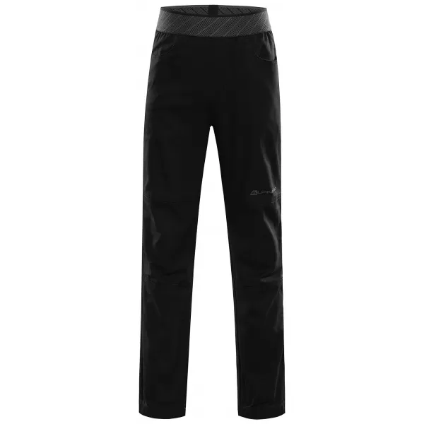  Dětské bavlněné kalhoty ALPINE PRO ZAMENO BLACK 
