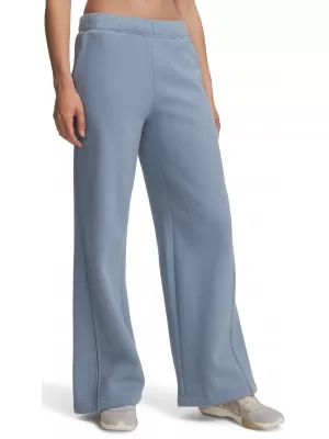 Dámské tepláky UNDER ARMOUR ICON FLC SAMA WIDE LEG 6017108-448 MODRÁ