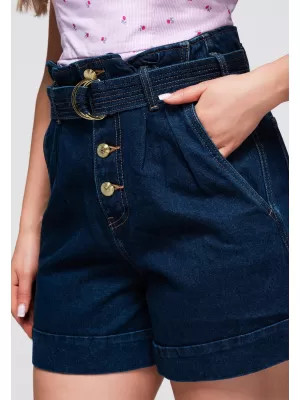 Dámské kraťasy OMBRE OW-ST-E0011 DARK DENIM