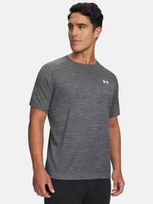 Pánské triko UNDER ARMOUR TECH TEXTURED SS 1382796-026 ŠEDÁ