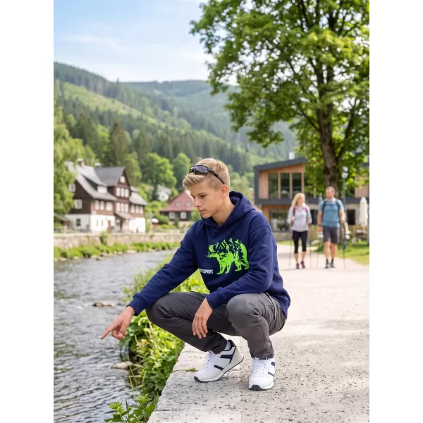  Dětská mikina ALTISPORT ALK193423 PŮLNOČNÍ MODRÁ 