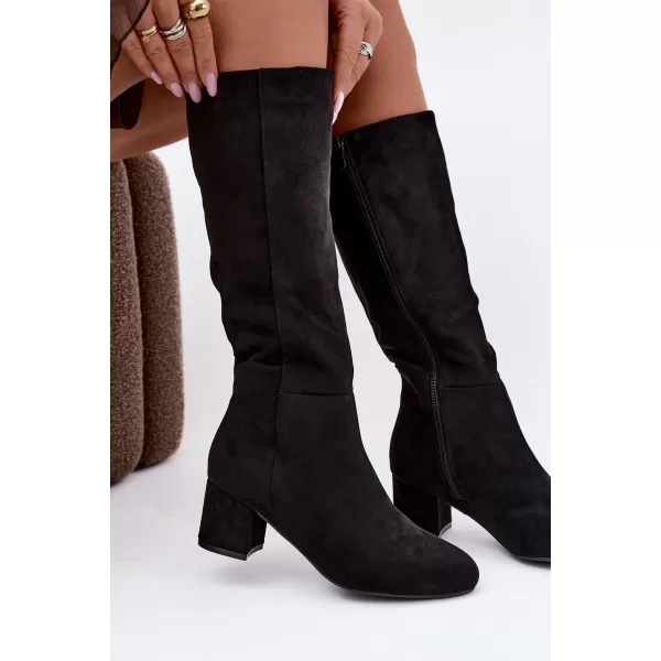  Dámské kozačky S.BARSKI HY62-8131 BLACK 
