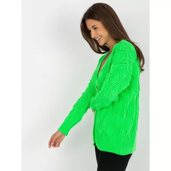  Dámský svetr RUE PARIS LC-SW-8035.06X FLUO GREEN 
