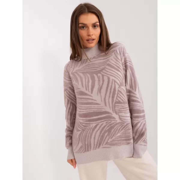  Dámský svetr WOOL FASHION ITALIA AT-SW-2357.96 BRIGHT PURPLE 