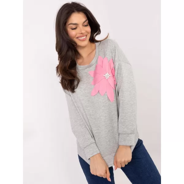  Dámská mikina ITALY MODA MI-BL-M6098.05P GRAY 