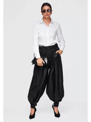 Dámské kalhoty OMBRE OW-PA-E0022 BLACK