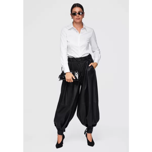  Dámské kalhoty OMBRE OW-PA-E0022 BLACK 
