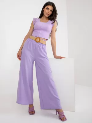 Dámské kalhoty ITALY MODA DHJ-SP-8387.57 BRIGHT PURPLE