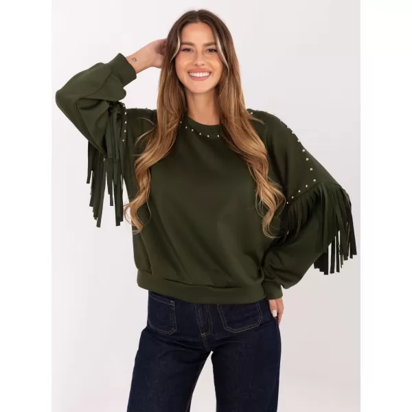  Dámská mikina RUE PARIS IT-BL-21731.85 KHAKI 
