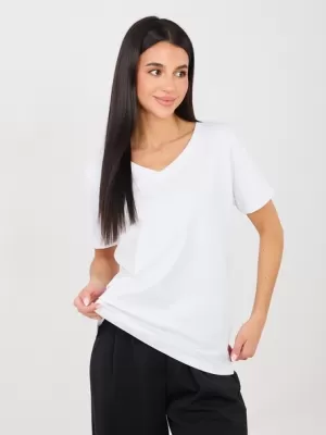 Dámské tričko RUE PARIS RV-TS-A1094.45 WHITE