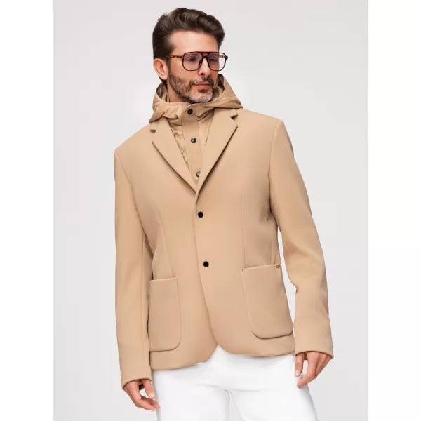  Pánská bunda OMBRE M167 LIGHT BROWN 