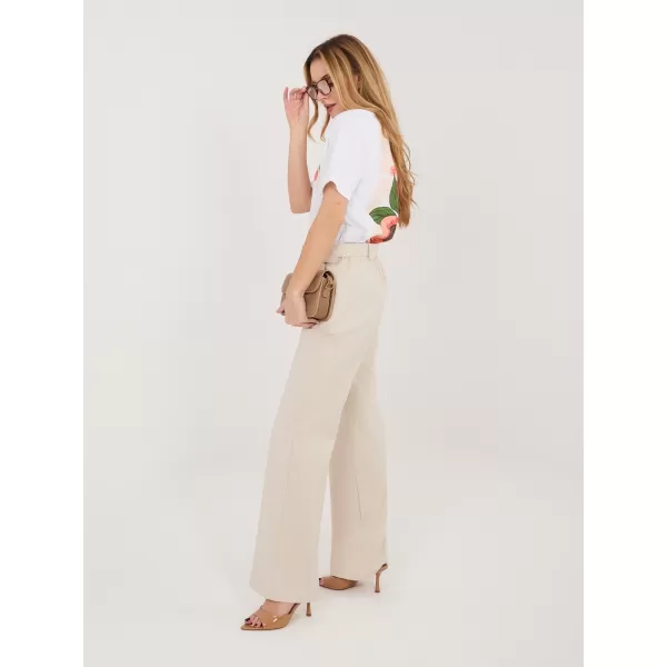  Dámské kalhoty RUE PARIS IT-SP-FL8252-1.90 LIGHT BEIGE 