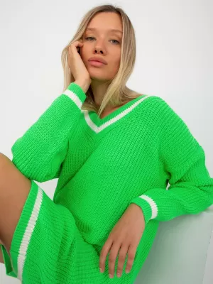 Dámský svetr RUE PARIS LC-SW-8023.55P FLUO GREEN