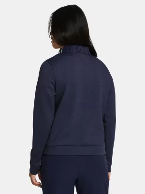 Dámská mikina UNDER ARMOUR UA DRIVE MIDLAYER CREW 1387143-410 MODRÁ