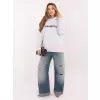 Dámská mikina RUE PARIS RV-BL-A1034.30 MELANGE GREY