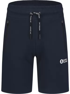 Pánské bavlněné kraťasy NORDBLANC RELAXEDFIT NBSPM8254 TMAVĚ MODRÁ