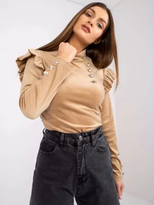 Dámská halenka ITALY MODA DHJ-BZ-6533A.44P CAMEL