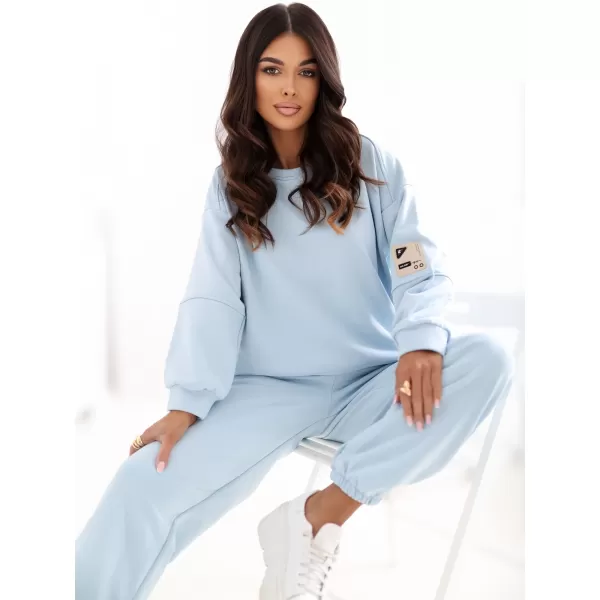  Dámský komplet RUE PARIS RV-KMPL-A1279.82 LIGHT BLUE 