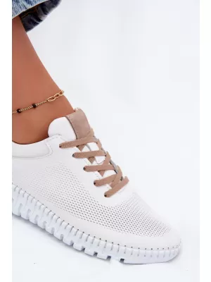 Dámské polobotky ARTIKER 58C3083 WHITE/BROWN
