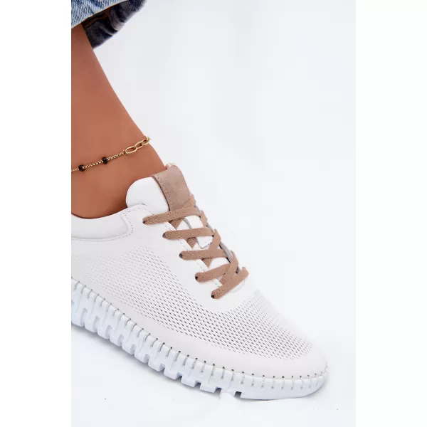  Dámské polobotky ARTIKER 58C3083 WHITE/BROWN 