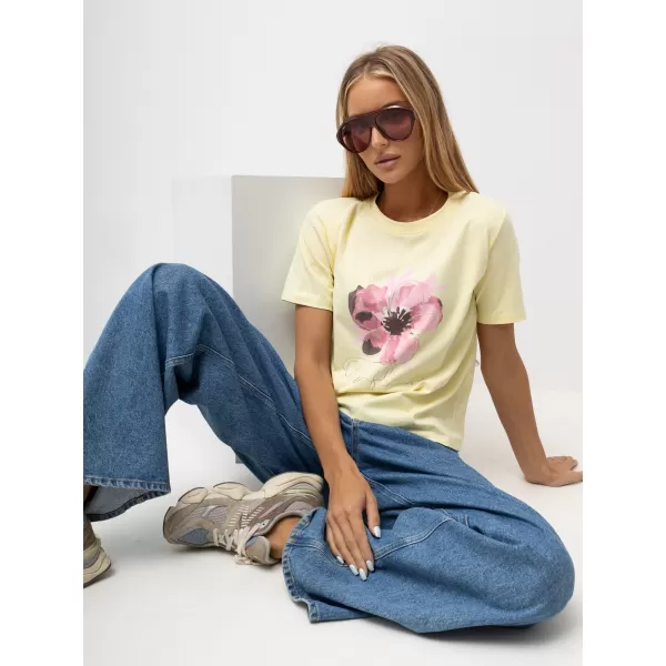  Dámské tričko RUE PARIS RV-TS-A1521.86 BRIGHT YELLOW 