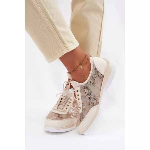  Dámské tenisky D&A GR61-5990 BEIGE 