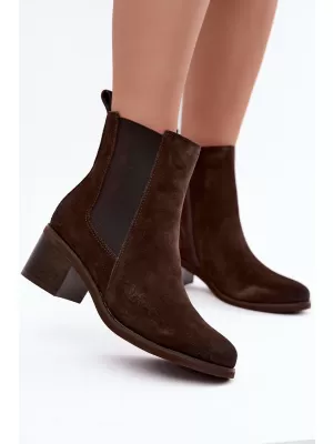 Dámské chelsea boty VINCEZA 133105 CHOCOLATE