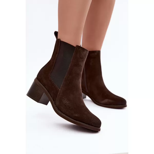  Dámské chelsea boty VINCEZA 133105 CHOCOLATE 