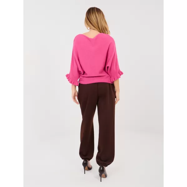  Dámské kalhoty ITALY MODA IT-SP-22197.61 DARK BROWN 