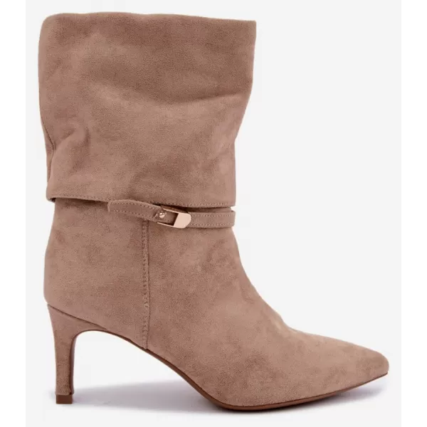  Dámské kotníkové boty BOTO 6519 BEIGE 