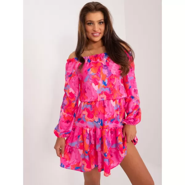  Dámské šaty RUE PARIS WN-SK-8282.32 DARK PINK 