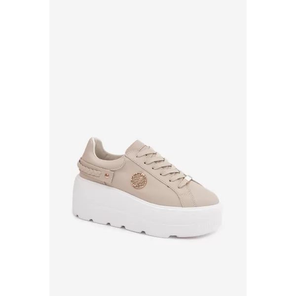  Dámské tenisky D&A LR61-7095 BEIGE 
