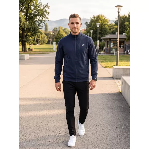  Pánská mikina 4F 4FWMM00TSWSM2547 NAVY 