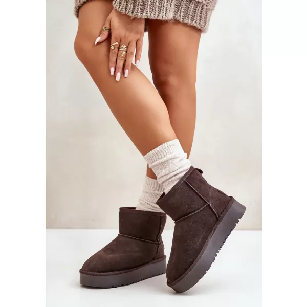  Dámské sněhule BOTO NN605 BROWN 