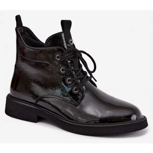  Dámské kotníkové boty D&A CR62-3338 BLACK 