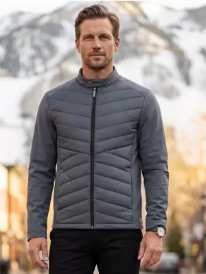Pánská hybridní bunda MALFINI PREMIUM CROSS 555 LIGHT ANTHRACITE